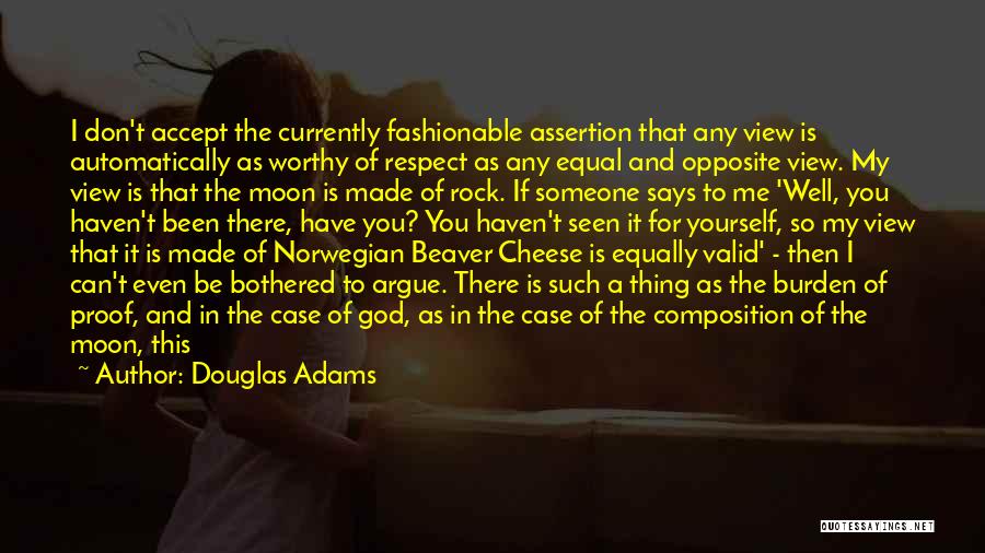 Being A Rock For Someone Quotes By Douglas Adams