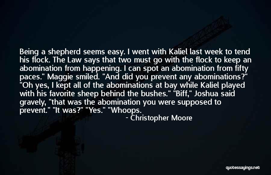 Being A Shepherd Quotes By Christopher Moore Being A Shepherd Quotes By Christopher Moore