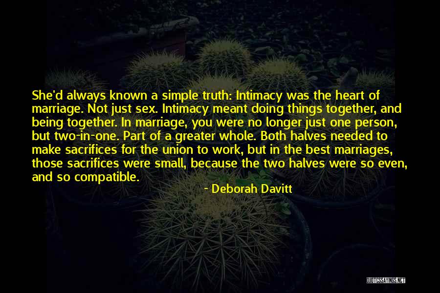 Being A Simple Person Quotes By Deborah Davitt