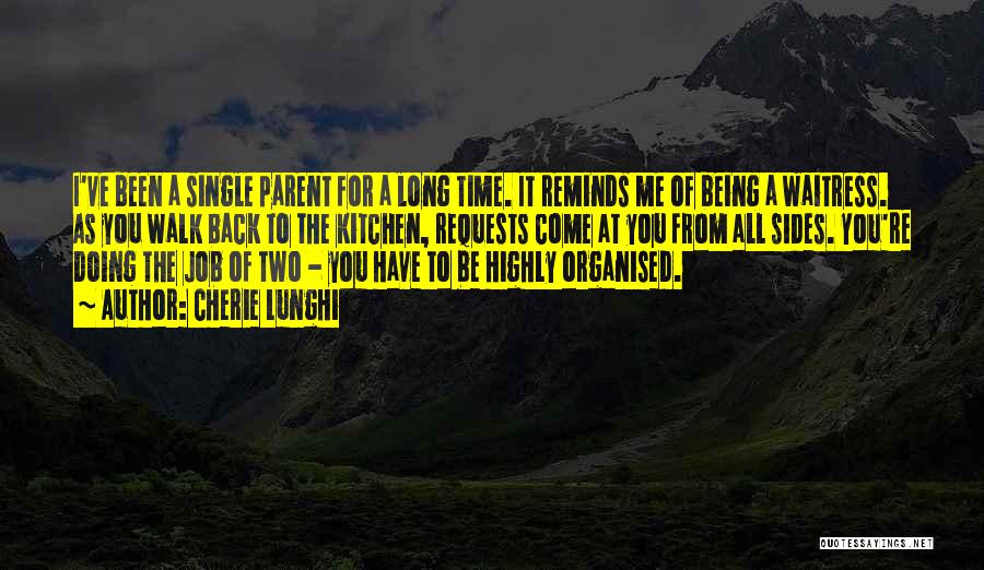 Being A Single Parent Quotes By Cherie Lunghi