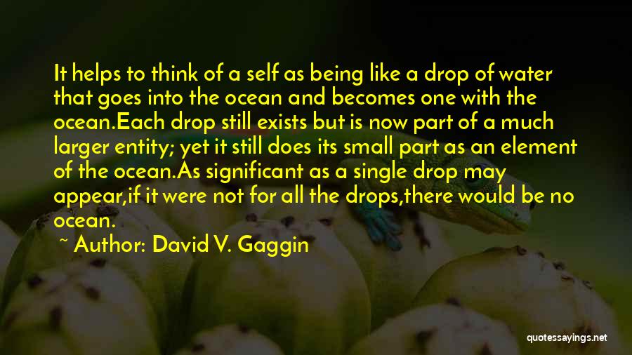 Being A Single Quotes By David V. Gaggin