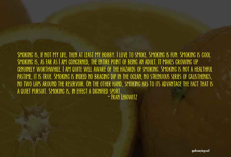 Being A Sport Quotes By Fran Lebowitz