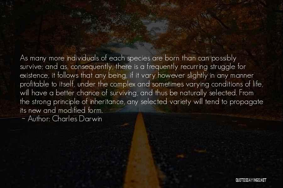 Being A Strong Quotes By Charles Darwin