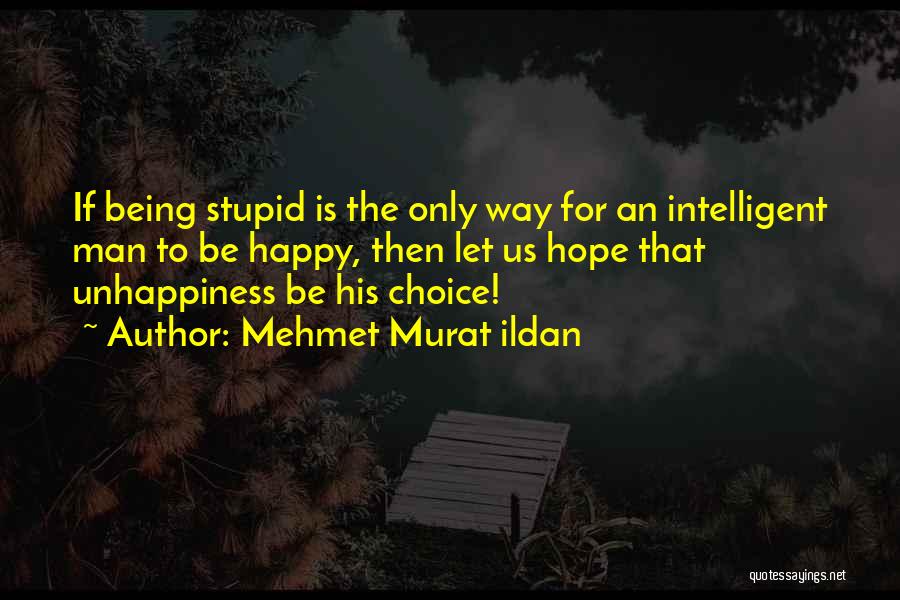 Being A Stupid Man Quotes By Mehmet Murat Ildan