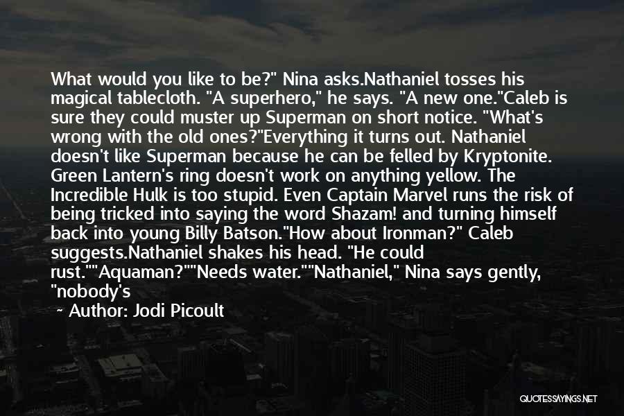 Being A Superhero Quotes By Jodi Picoult