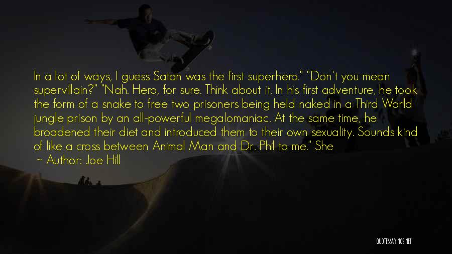 Being A Superhero Quotes By Joe Hill