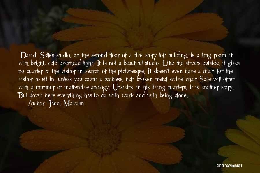 Being A Visitor Quotes By Janet Malcolm