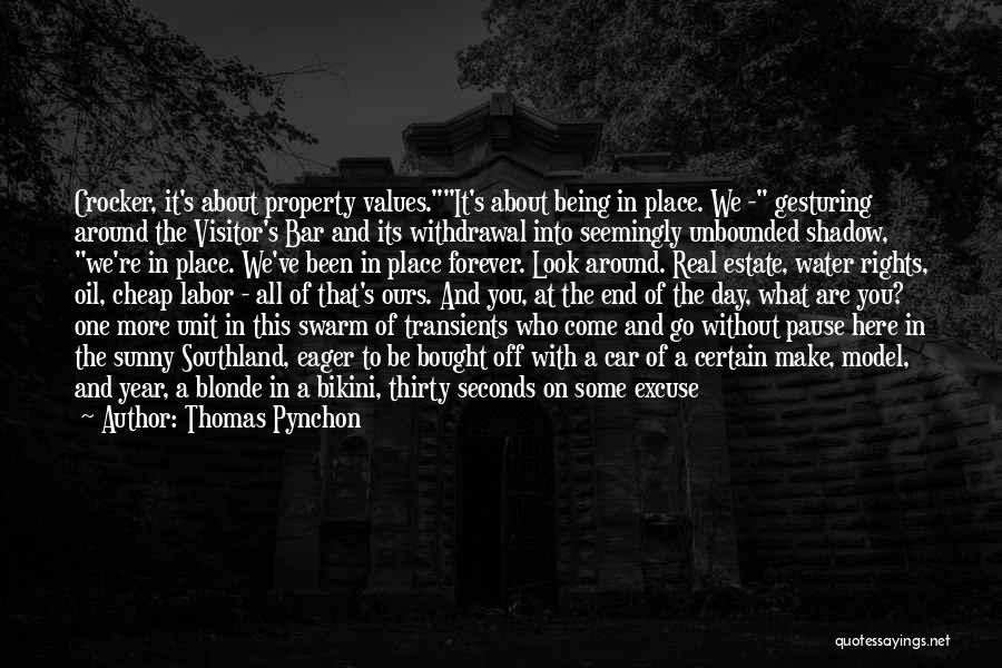 Being A Visitor Quotes By Thomas Pynchon