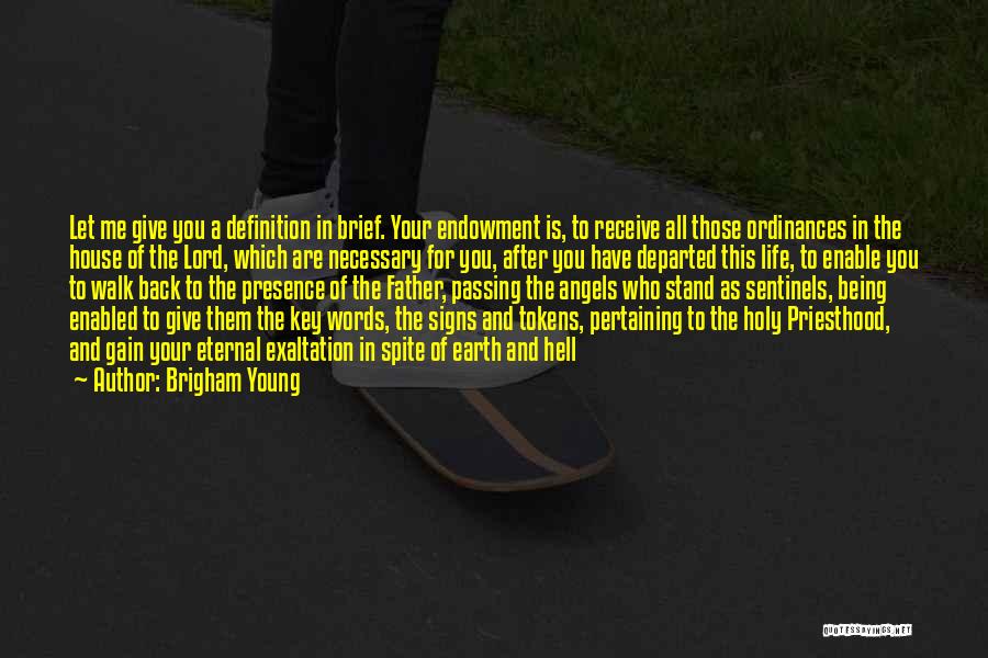 Being A Young Father Quotes By Brigham Young