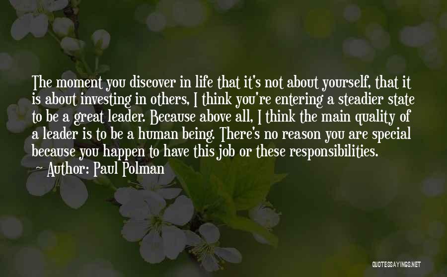 Being Above Others Quotes By Paul Polman