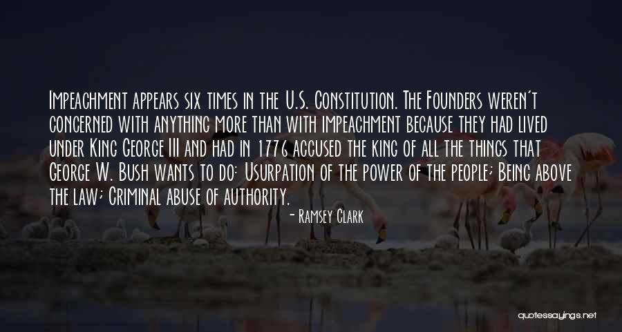 Being Above The Law Quotes By Ramsey Clark