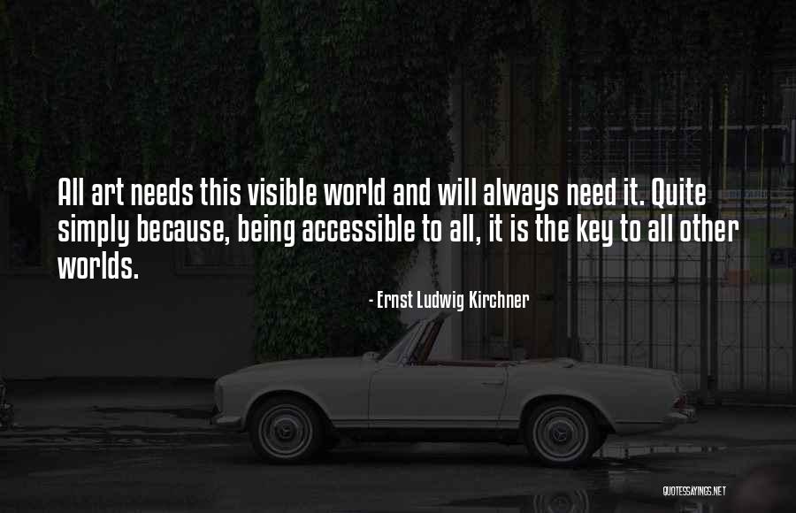 Being Accessible Quotes By Ernst Ludwig Kirchner Being Accessible Quotes By Ernst Ludwig Kirchner
