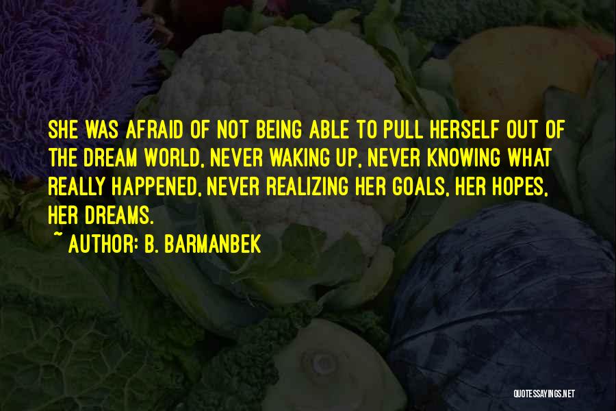 Being Afraid Of The Future Quotes By B. Barmanbek