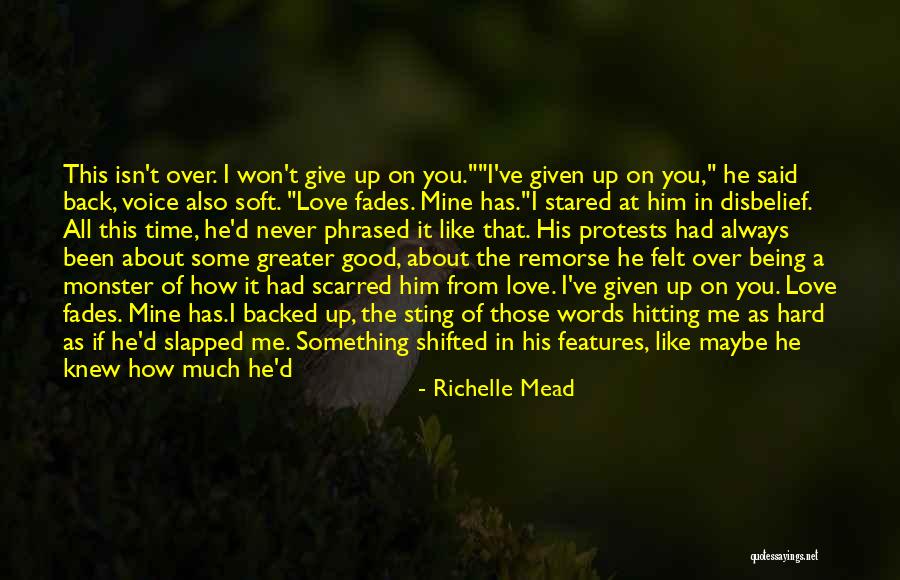 Being Afraid To Love Quotes By Richelle Mead