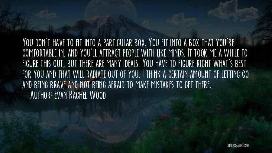 Being Afraid To Make Mistakes Quotes By Evan Rachel Wood