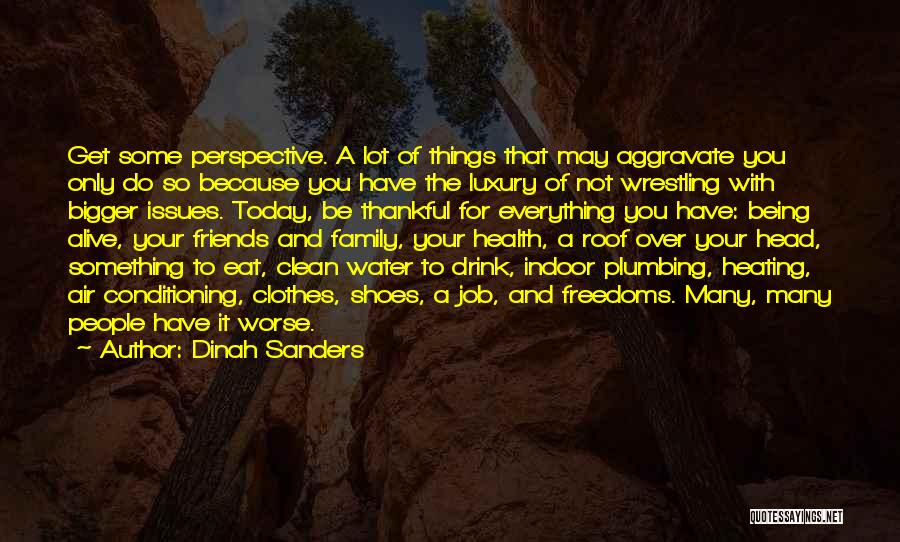Being Alive And Thankful Quotes By Dinah Sanders