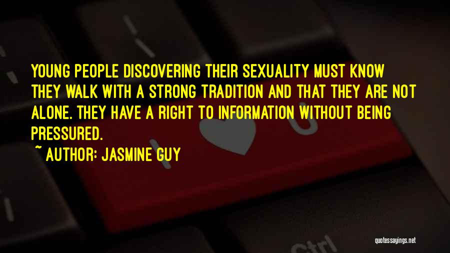 Being Alone And Strong Quotes By Jasmine Guy