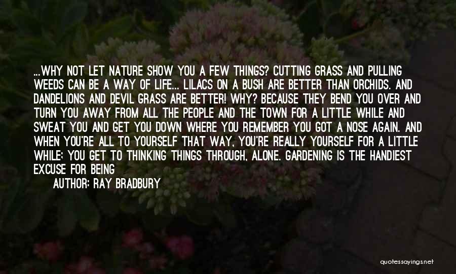 Being Alone And Thinking Quotes By Ray Bradbury