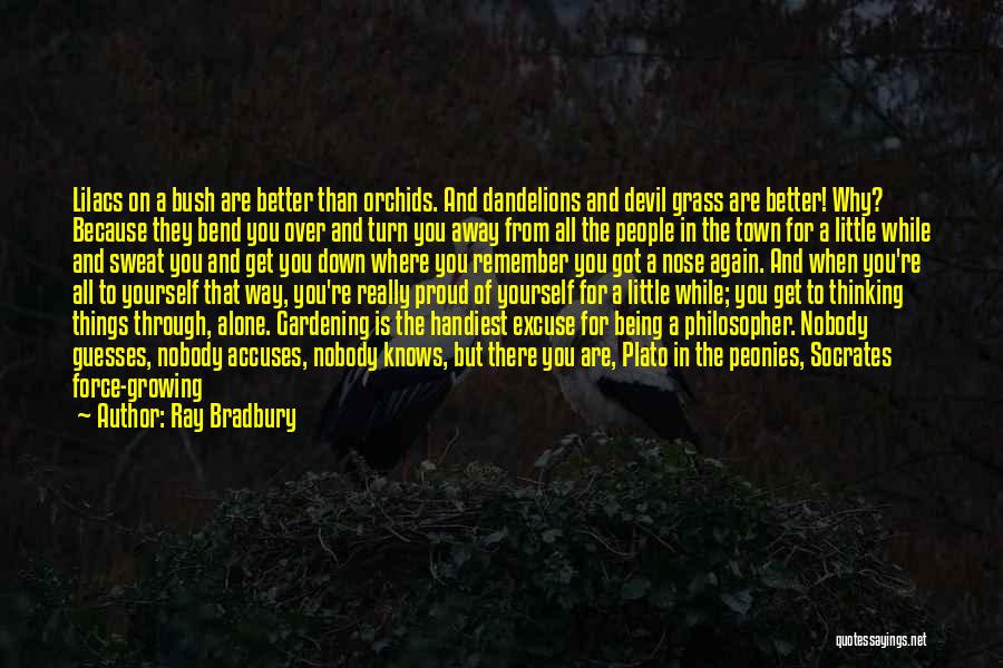 Being Alone And Thinking Quotes By Ray Bradbury