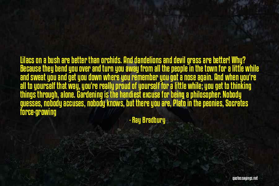 Being Alone And Thinking Quotes By Ray Bradbury