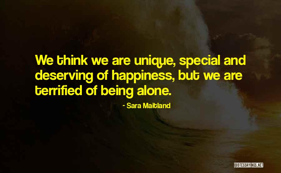 Being Alone And Thinking Quotes By Sara Maitland