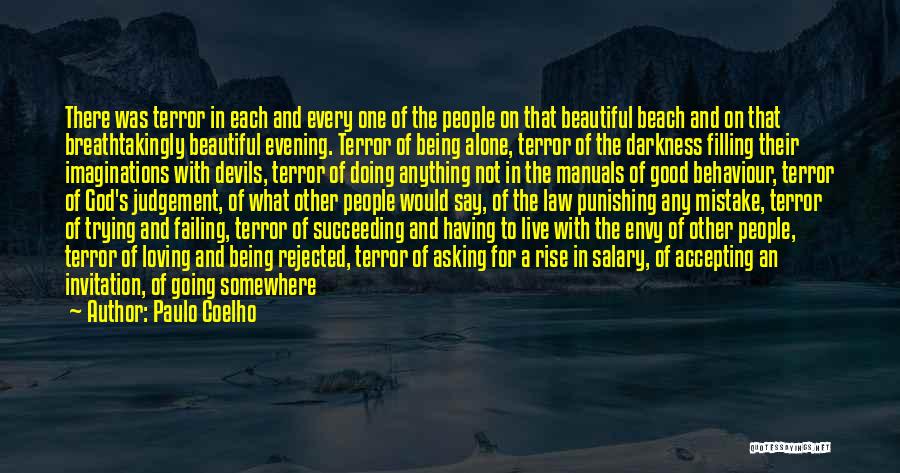 Being Alone On The Beach Quotes By Paulo Coelho