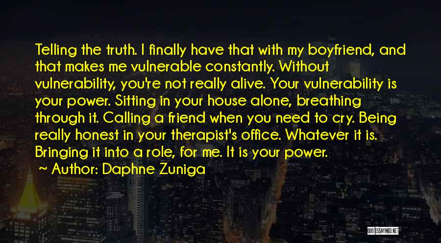 Being Alone Without You Quotes By Daphne Zuniga