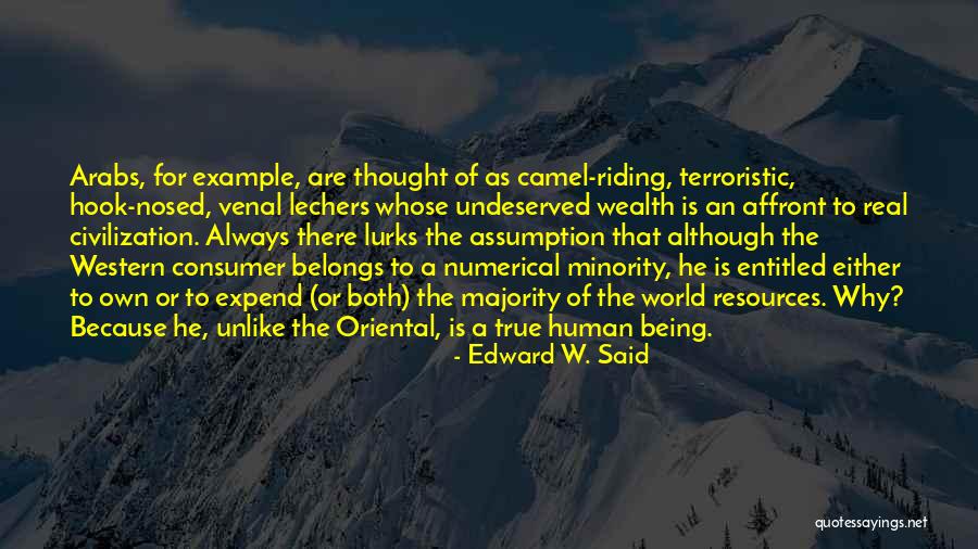 Being An Example Quotes By Edward W. Said