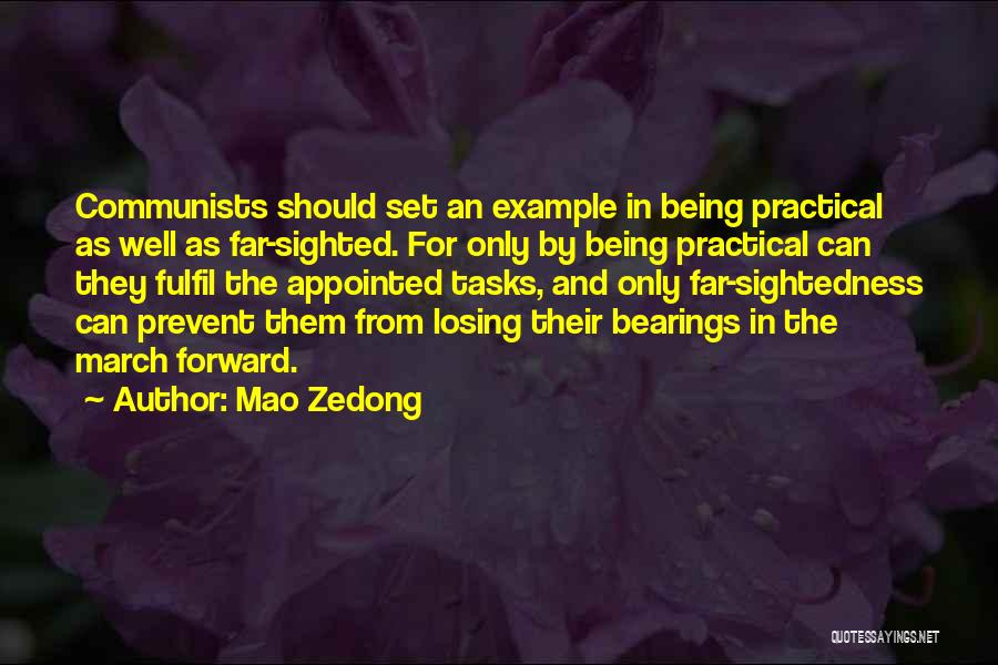 Being An Example Quotes By Mao Zedong