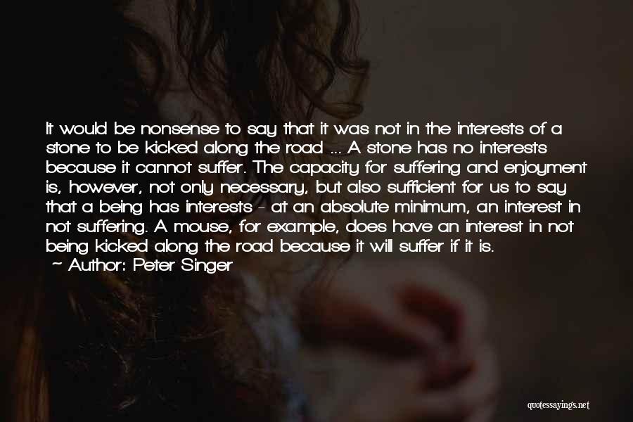 Being An Example Quotes By Peter Singer