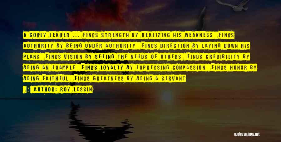 Being An Example Quotes By Roy Lessin
