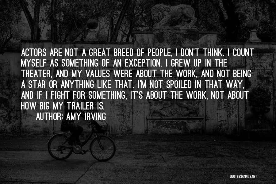 Being An Exception Quotes By Amy Irving