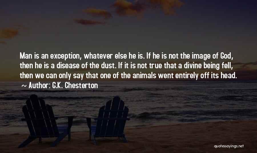 Being An Exception Quotes By G.K. Chesterton