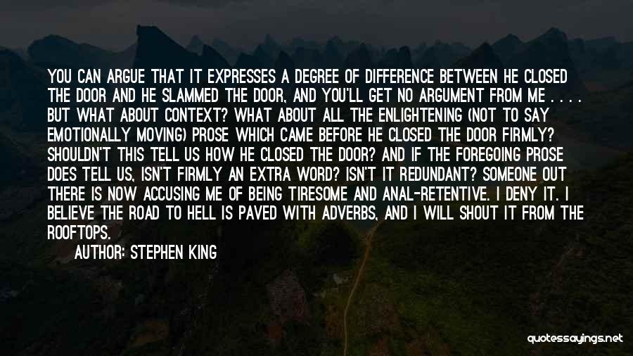 Being An Extra Quotes By Stephen King