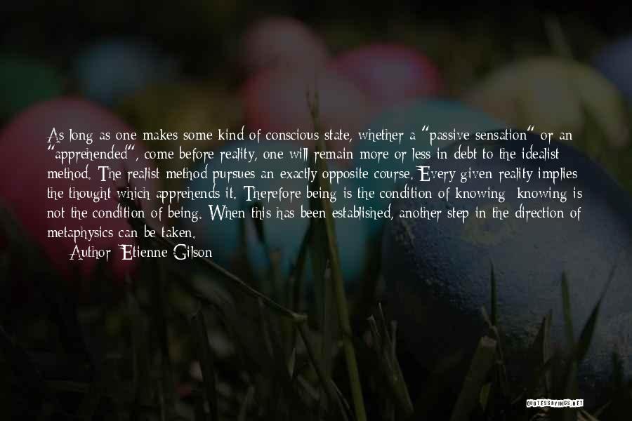 Being An Idealist Quotes By Etienne Gilson