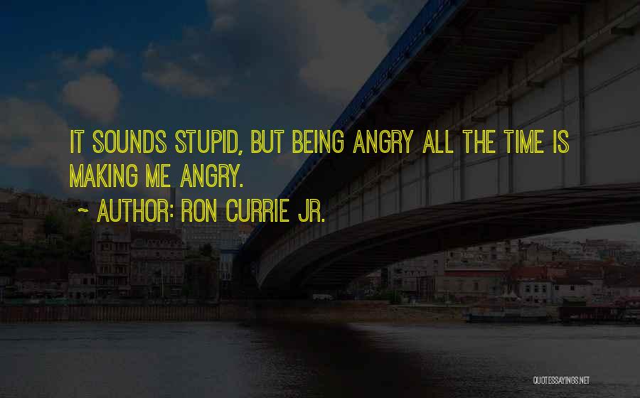 Being Angry All The Time Quotes By Ron Currie Jr.