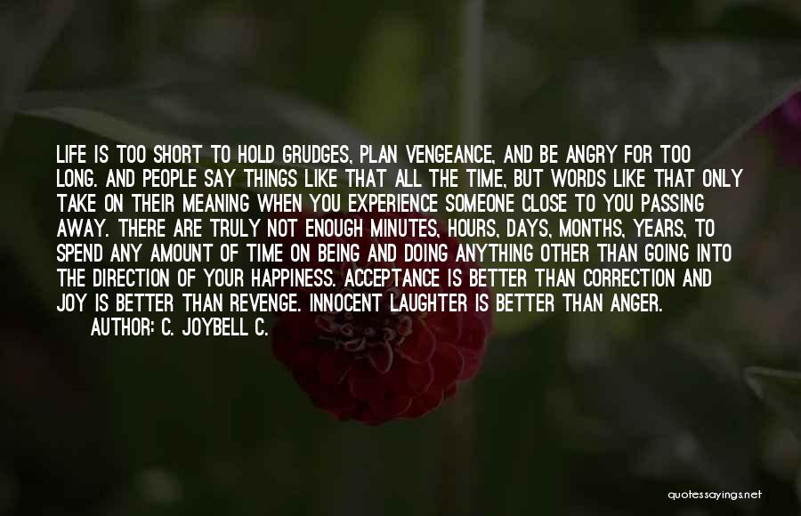 Being Angry At Life Quotes By C. JoyBell C.
