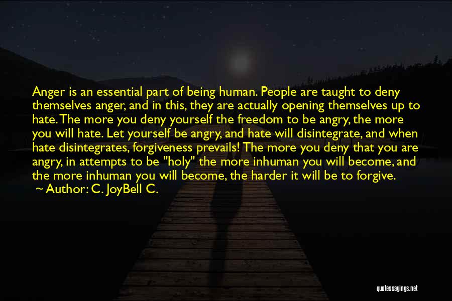 Being Angry At Life Quotes By C. JoyBell C.