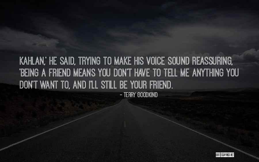 Being Anything You Want Quotes By Terry Goodkind