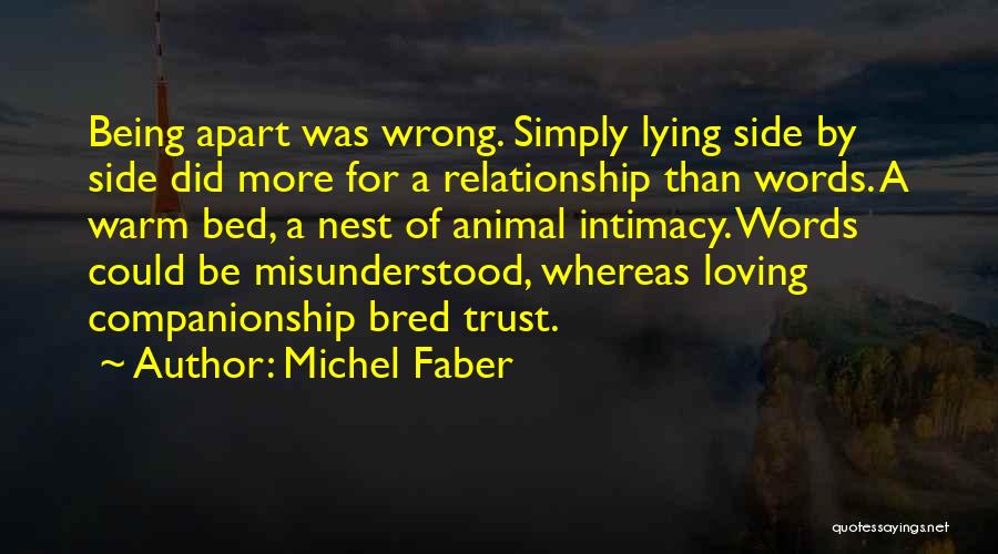 Being Apart But Still In Love Quotes By Michel Faber