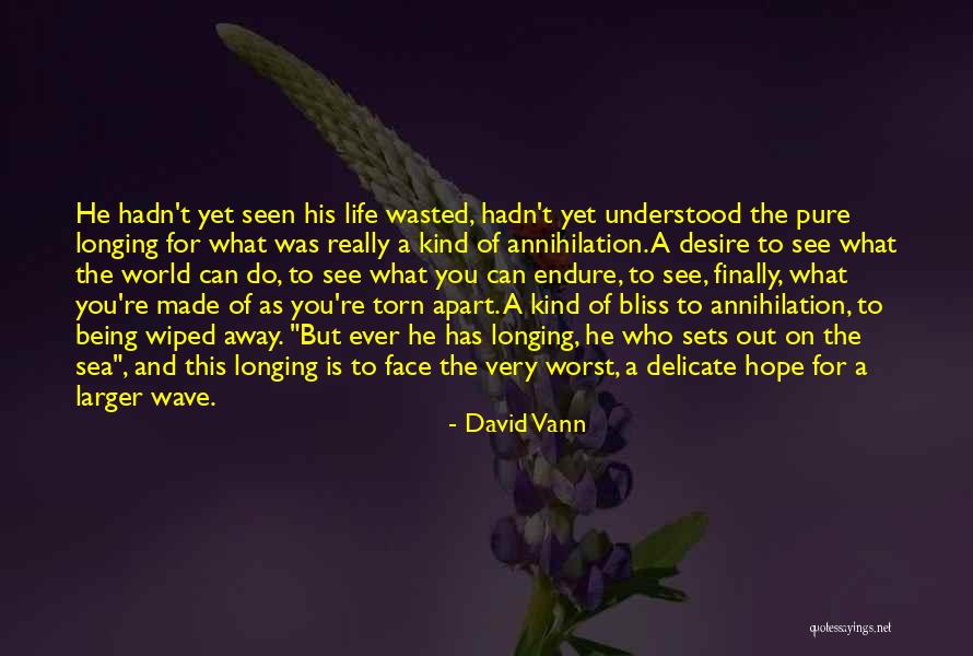 Being Apart Of Someone's Life Quotes By David Vann