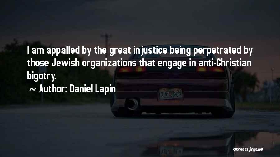 Being Appalled Quotes By Daniel Lapin