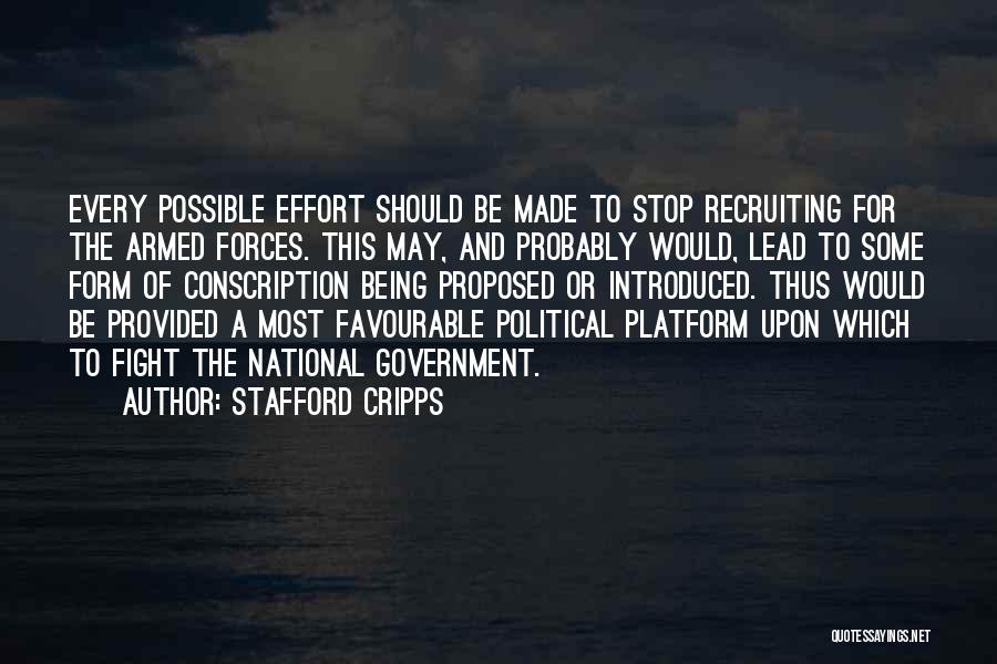 Being Armed Quotes By Stafford Cripps