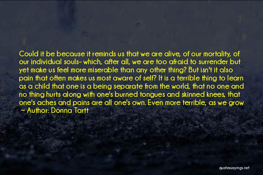 Being Aware Of The World Quotes By Donna Tartt