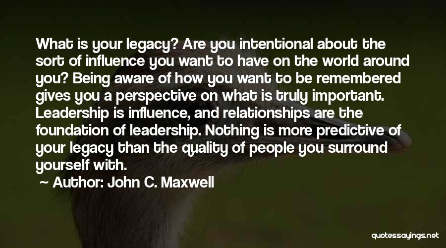 Being Aware Of The World Quotes By John C. Maxwell