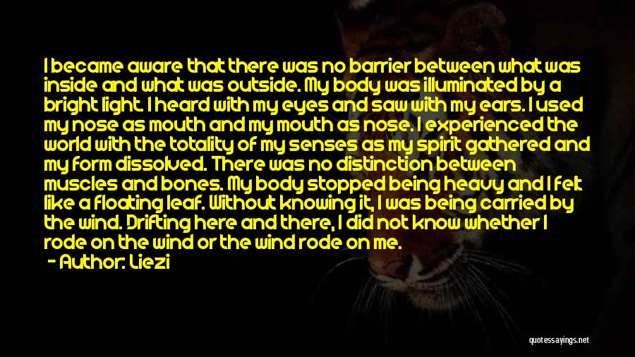 Being Aware Of The World Quotes By Liezi
