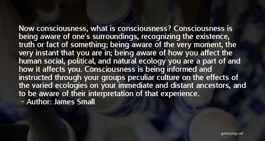 Being Aware Of Your Surroundings Quotes By James Small