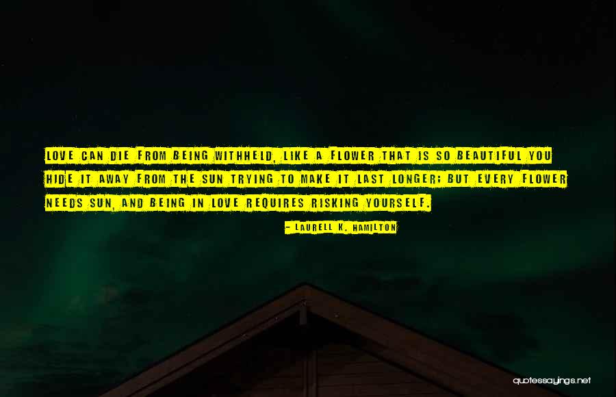 Being Away From Someone You Love Quotes By Laurell K. Hamilton Being Away From Someone You Love Quotes By Laurell K. Hamilton