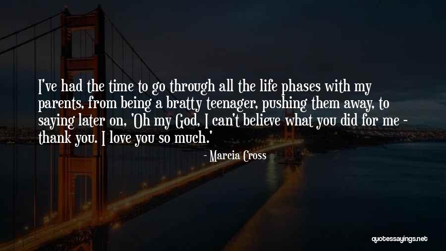 Being Away From You Love Quotes By Marcia Cross