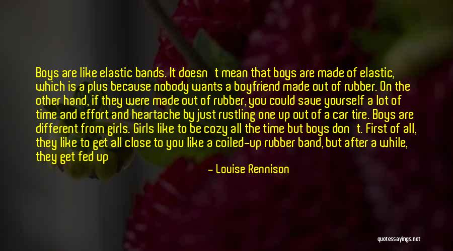 Being Away From Your Boyfriend Quotes By Louise Rennison